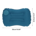 thumbnail image 2 of Almohada de Camping Inflable de 1 Pc con Acción de Bomba Azul Pavo Real Seda de Leche, 2 of 6