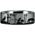 thumbnail image 2 of Wolf Pack Tungsten Carbide Ring, 2 of 11