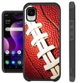 thumbnail image 1 of Compatible with TCL 30Z T602DL Hybrid Fusion Guard Phone Case Cover (Football), 1 of 1