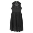 thumbnail image 6 of iiniim Girls Sequined Ballet Lyrical Dance Chiffon Dress Gymnastics Leotard Mesh Skirts Black 12, 6 of 7