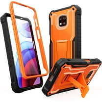 ExoGuard For Moto G Power 2021 Case, Phone Case with Screen Protector and Kickstand (Orange)