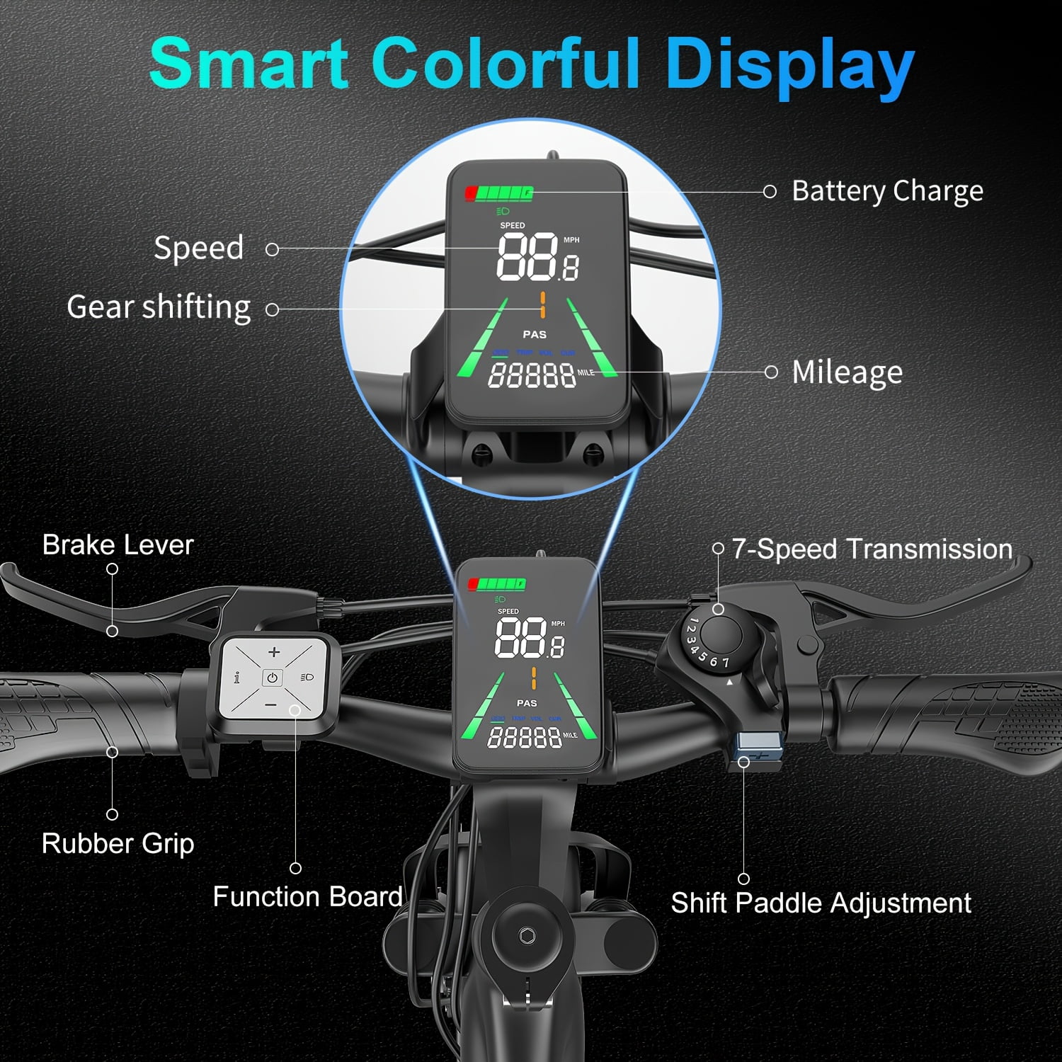 G29-26 Inch ×4 Fat Tire Electric Mountain Bike,749W Motor And 27.9MPH,54.6V 25Ah Adult Electric Off-road Bike,Electric Bicycle With A Maximum Range Of 75 Miles