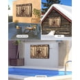 thumbnail image 2 of Outdoor TV Cover 48 to 50 Inch Weatherproof, Rustic Farmhouse Waterproof TV Screen Protector for Outside Decor with Zipper and Pocket 48"L x 30"H , Wood Texture Barn Star Brown, 2 of 7