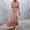 Orange, variant on Fiudx Womens Summer Dress Oversized Solid Color Mid-Length Dress Leisure Slim Fit Skirt Todays Clearance Deal