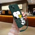 thumbnail image 5 of Funda de silicona con dibujos animados para iPhone, carcasa con correa de mano, para modelos 15, 14, 13, 12, 11 Pro Max, Mini, X, XR, XS MAX, SE20, 8, 7 Plus, 5 of 5