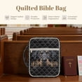 thumbnail image 7 of Xixirimido Bible Cover Case for Women Men, Large Bible Bag Bible Study Supplies Accessories Quilted Bible Carrying Cases with Handle Christian Gift, Black Dachshund Dog, 7 of 7