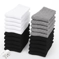 thumbnail image 3 of Loritta 20 Pairs Womens Ankle Socks Bulk Pack, Moisture Wicking Breathable Low Cut Socks Colorful, Size 10-13, 3 of 7