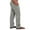 Gray, variant on zfhfof Mens Casual Cotton Linen Pants Loose Fit Straight Legs Elastic Waist Trousers Summer Beach Yoga Pants with Pockets