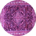 thumbnail image 1 of Ahgly Company Indoor Round Persian Purple Traditional Area Rugs, 7' Round, 1 of 4