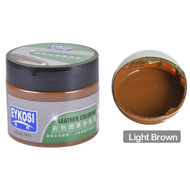 Fiudx Restaurador de Color para Cuero, Pasta de Reparación Rápida, Repara Rayones y Grietas, No Tóxico y Sin Olor, para Asientos de Auto, Muebles, Zapatos y Bolsos, Protección Duradera, 50 G