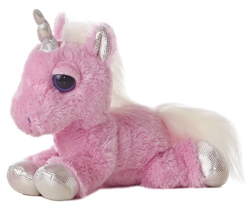 Aurora Plush Unicorn Dreamy Eyes Sparkle Tales Dazzle Rainbow Cuddly Soft Toy 