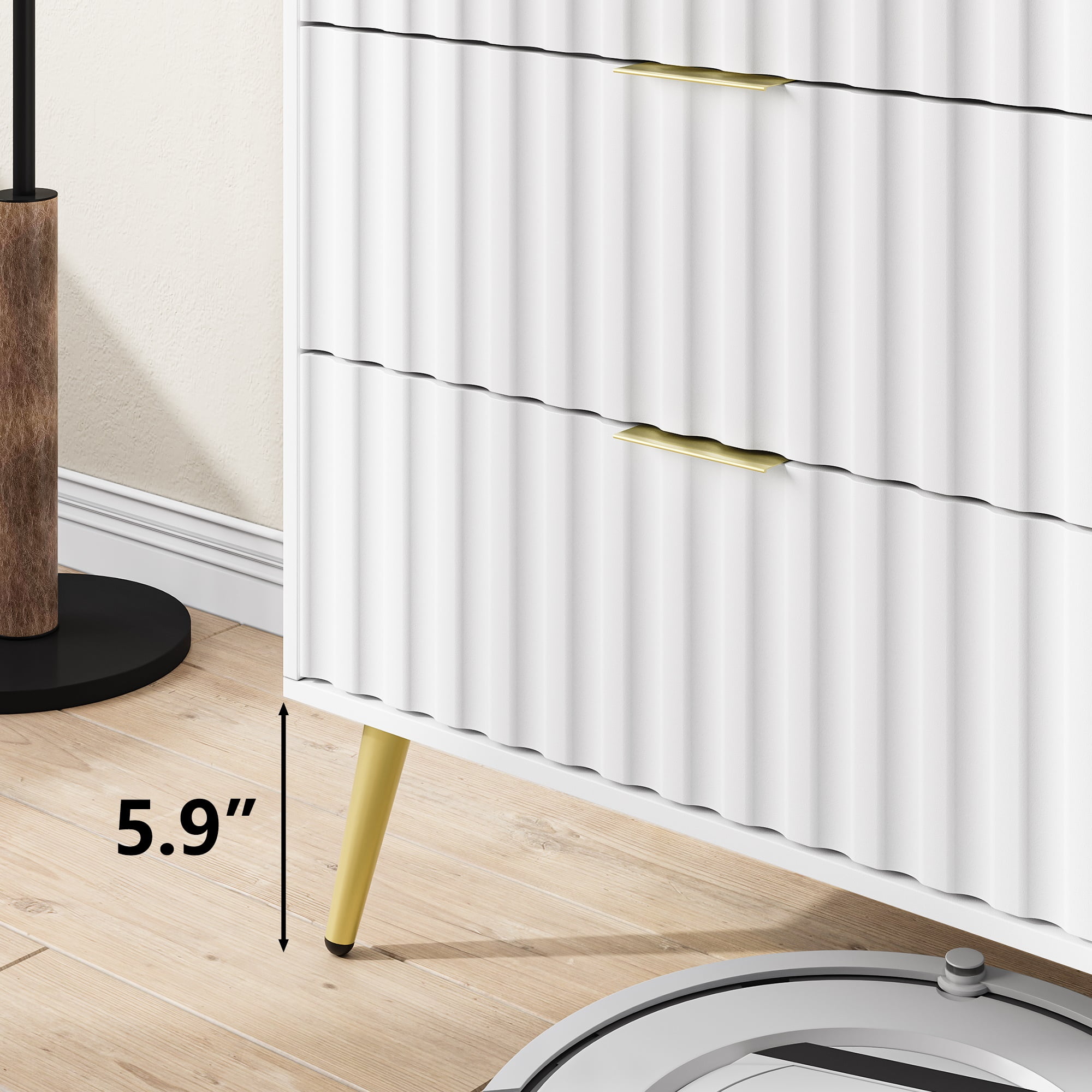 Finihen Modern 6 Drawer Dresser, Drawer Chest, Dresser Storage Cabinet, for Living Room, Bedroom, Hallway, Closet, White Finihen Modern 6 Drawer Dresser, Drawer Chest, Dresser Storage Cabinet, for Living Room, Bedroom, Hallway, Closet, White