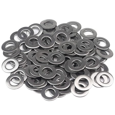 Favordrory M8 Flat Washer 304 Stainless Steel 100 PCS (M8 x 16 x 1.6mm 100PCS)