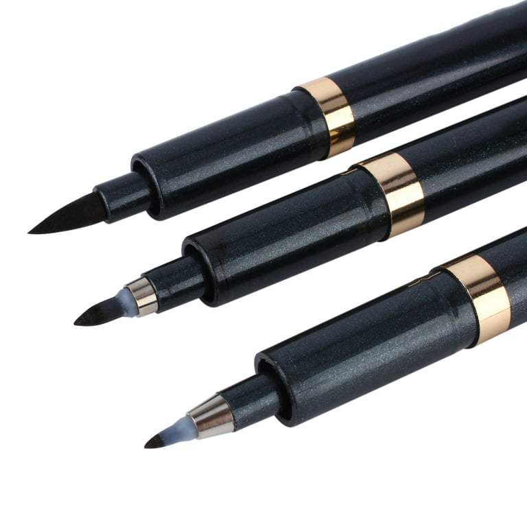 Set Ink Pen 3pcs Chinese Japanese Calligraphy Shodo Brush Ink Pen Writing  Drawing Craft SG 