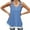 Blue, variant on Tank Tops for Women Button Round Neck Lace Ruffle Bottom Comfy Sleeveless Tee Shirts Fashion