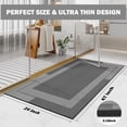 thumbnail image 3 of QiCaiJia Non Slip Bathroom Rugs, Absorbent Quick Dry Thin Bath Mat With Rubber Backing For Bathroom Floor Fit Under Door 24"x48" Light Gray, 3 of 9