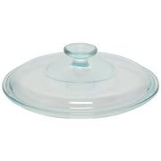 Corningware G-1C 2.5qt French White Clear Fluted Round Glass Lid (2-Pack)