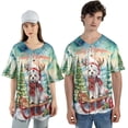 thumbnail image 4 of Merry Christmas Santa Reindeer Antlers Maltese Sleigh Xmas Winter Holiday All Over Print 3D Baseball Shirt Maltese Dog Lover Gifts Idea Softball Sport - 00023, 4 of 6