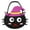 F, variant on Halloween Non Woven DIY Candy Bag Kit For Kids, Pumpkin Bat Sewing Craft Purse, Halloween Treat Pouch Making Material Bag, Pirate Pumpkin