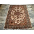 thumbnail image 1 of AHMEDANI Suraj Flowral Exclusive Designed Area Rug Hand Knotted Wool Silk Carpet (6 X 4)', 1 of 8