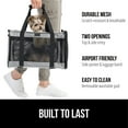 thumbnail image 3 of GORILLA GRIP Cat Carrier Portable Dog Kennel Up to 15 Lbs, Airline Pet Travel Bag, Gray, 3 of 10