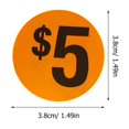 thumbnail image 2 of AURARMLET 1000Pcs Orange Price Marker Tags Circle Paper Stickers Yard Sale Supplies Store Labels for Organizing, 2 of 8