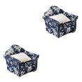 thumbnail image 2 of Ounissouiy Sofá Mini Muebles Casa de muñecas Juguete Miniaturas Almohada Simulación Artesanía Adornos Modelo Accesorios de Flor azul flor blanca azul 2piezas, 2 of 6