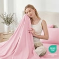 thumbnail image 3 of Sasttie Queen Size Sheets Set Brushed Microfiber, 4 Piece Sheet Set Upto 16 Inches Deep Pocket Bedding Sheets & Pillowcases - Pink, 3 of 8