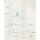 thumbnail image 5 of SONGMICS Mueble para Inodoro, Estante sobre Inodoro, Estantería de 3 Niveles, Estante Ajustable, Blanco Nube, 5 of 6