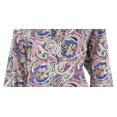 thumbnail image 3 of Jones New York Womens Linen Blend Paisley Print Blouse, 3 of 4