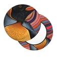 thumbnail image 2 of Balery Abstract Pattern Penguin Fundas de asiento para taburete de bar redondo de tela de terciopelo ajustables que protegen de arañazos y manchas para sillas de 14 a 17 pulgadas.-13 inch, 2 of 7