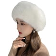 thumbnail image 3 of YM YOUMU Women Faux Fur Cossack Beanie Hat Ushanka Ski Russian Winter Warm Cap, 3 of 3