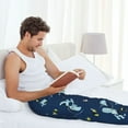 thumbnail image 5 of Rateoe Space Dinosaur Pattern Men’s Ultra-Soft Comfy Pajama Lounge Pants Sleepwear,Comfortable Lounge Wear,lightweight Pajamas, Casual Home Wear-X-Large, 5 of 6