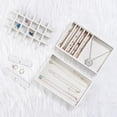 thumbnail image 3 of Bandejas organizadoras de joyas ProCase, apilables, 6 capas, color blanco cálido, 3 of 8