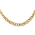 thumbnail image 4 of Diamond2Deal 14k Yellow Gold Textured and Graduated Fancy Link Cable Chain Necklace for Men 17.5", 4 of 6