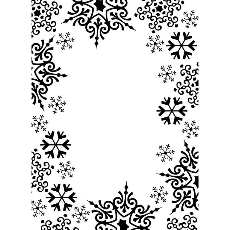 Darice Embossing Folder, 4.25 by 5.75-Inch, Snowflake Swirl Design - Pack  of 1