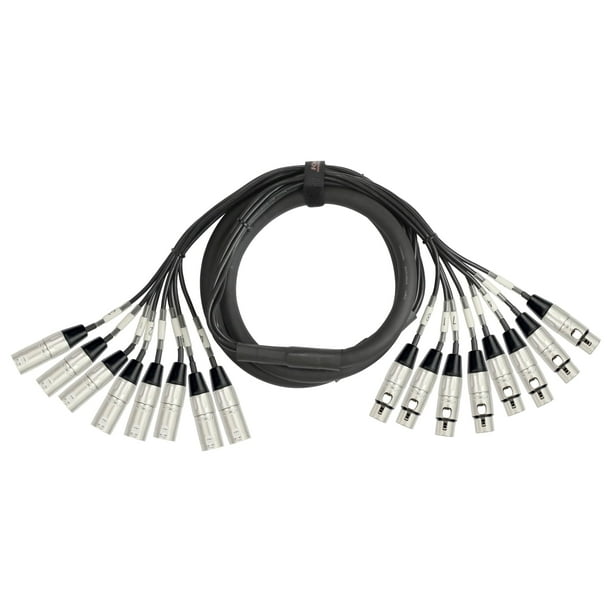 Cable KIRLIN MT-815-5M, 5 m, 8 canales, XLR M/F, multipista