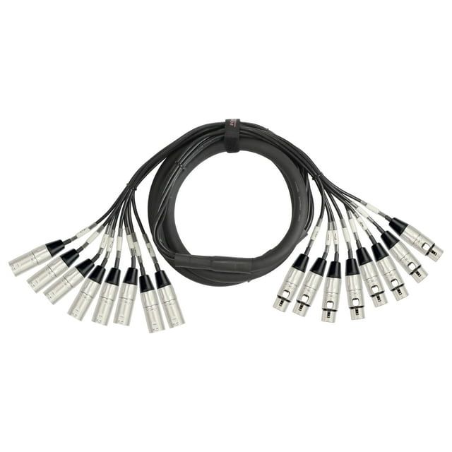 Cable KIRLIN MT-815-5M, 5 m, 8 canales, XLR M/F, multipista