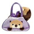 thumbnail image 2 of Aurora  7 in. Fashionable Fancy Pals Peek-A-Boo Otter On-The-go Companions Stylish Accessories Stuffed Animal Toy, Brown, 2 of 5