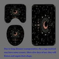 thumbnail image 4 of 4PCS Black and White Snake Shower Curtain Set, Boho Mysterious Moon Phase Starry Sky Wildflower Botanical Gothic Bathroom Decor, Waterproof Fabric Shower Curtain, Non-Slip Bath Mat, 4 of 7