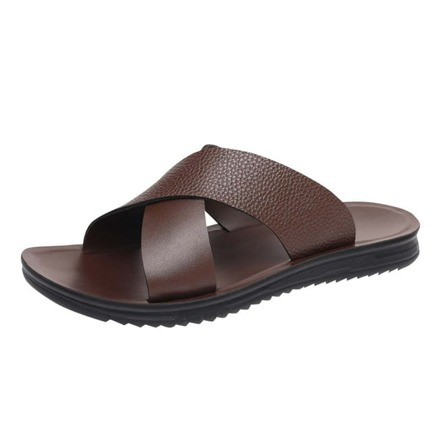 Mens Fashion Casual Open Toe Soft Sole Spring And Summer Breathable Trendy Beach Sandals