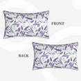 thumbnail image 4 of Kdxio Cotton Pillow Cases 14"x20" Pillowcases,Soft and Breathable Bedroom Pillow Cases-Lavender Flowers, 4 of 8