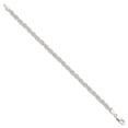 thumbnail image 2 of Diamond2Deal 925 Sterling Silver 5mm Solid Rope 8inch Chain Bracelet for Men, 2 of 4
