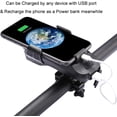 thumbnail image 2 of 4 en 1 bicicleta multifuncional LED faro delantero de bicicleta 550 lúmenes USB recargable impermeable ciclismo luz con banco de energía solar, 2 of 5