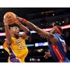 Ben Wallace Detroit Pistons Unsigned Block on Kobe Bryant Photograph