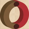 thumbnail image 1 of Ahgly Company Indoor Square Patterned Tomato Sauce Red Area Rugs, 4' Square, 1 of 6