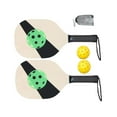 thumbnail image 4 of koolsoo Pickleball Wood Paddle Set 2 Paddles 2 Pickle Balls Beginner Racket for Families B, 4 of 9