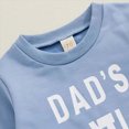 thumbnail image 4 of NOLDARES Toddler Boy Girl Clothes Long Sleeve Graphic Crewneck Sweatshirt Sweatpants Casual Fall Winter Outfits 2Pcs Set Size:2-3 Y,Blue, 4 of 6