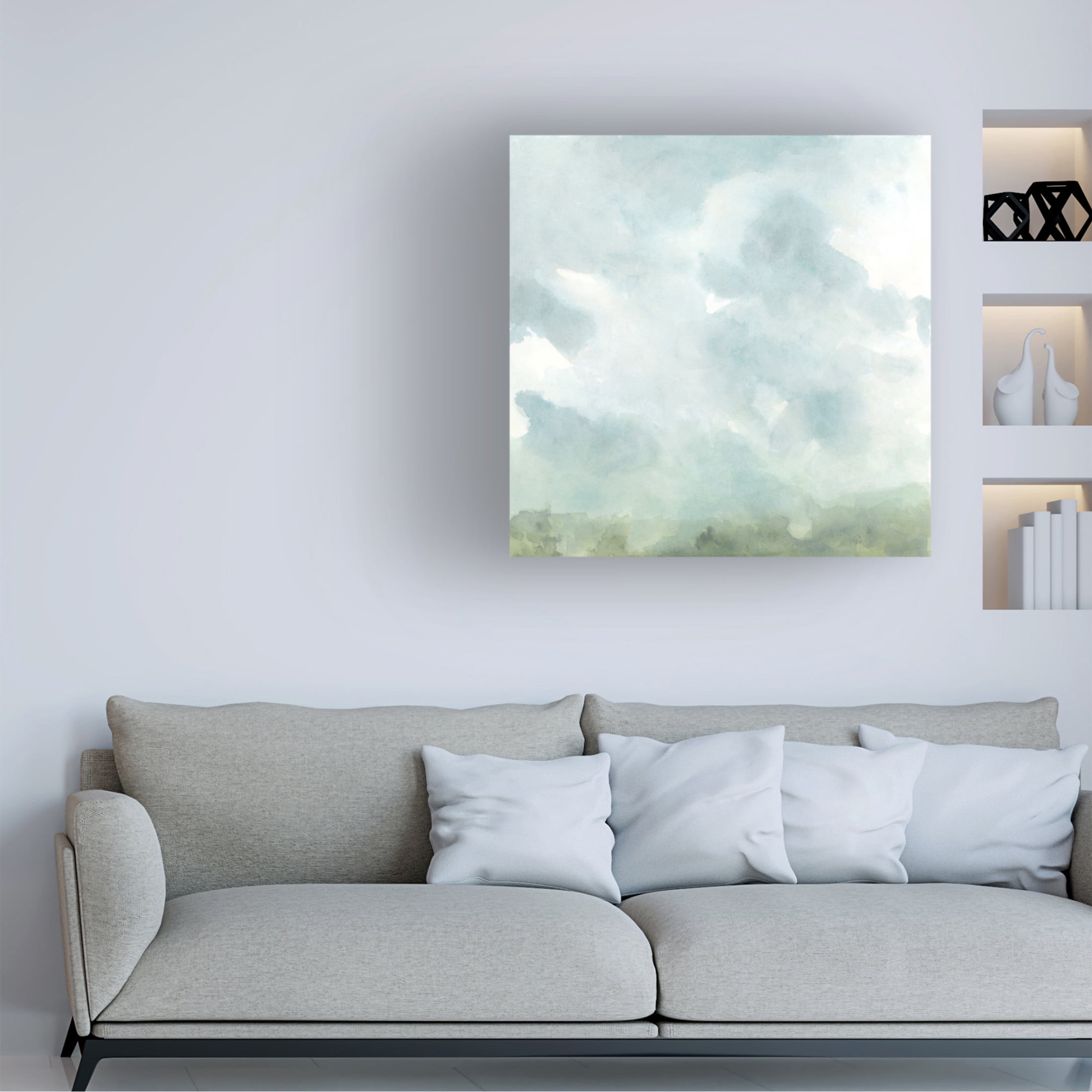 Trademark Fine Art June Erica Vess  Moody Horizon I Canvas Wall Art