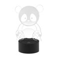 thumbnail image 2 of Lámpara Luz LED de noche con diseño de Panda 3D para niños Ehuebsd lámpara de mesa colorida con Control táctil Animal de dibujos animados iluminación de cabecera para, 2 of 8
